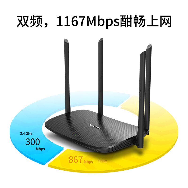 TP-LINK双千兆路由器 易展mesh分布式 AC1200无线家用穿墙 5G双频 WDR5620千兆易展版 配千兆网线 IPv6